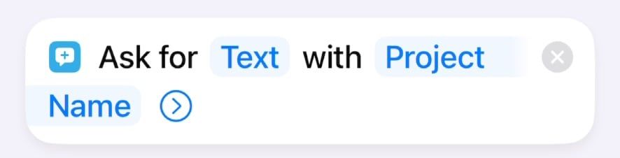 Ask for Input
