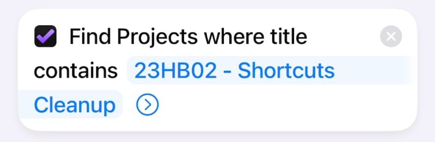 Find Omnifocus Projects